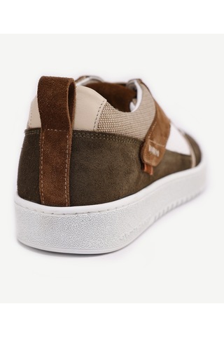 Yargıcı Parçalı Deri Sneaker 24yeay4475x 007 Haki