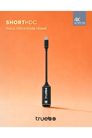 Truebo Shorthdc Usb-c To Hdmı Dönüştürücü