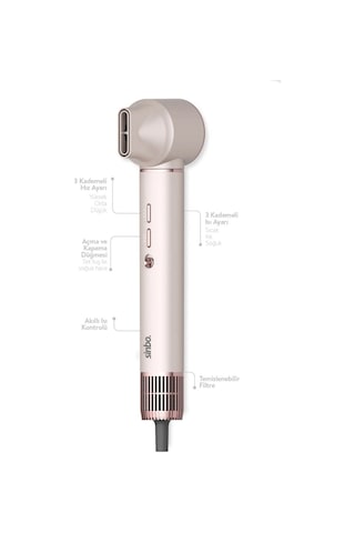 Ft Tasarım Air Brush Saç Şekillendirme Cihazı 5 Başlıklı Rose Gold