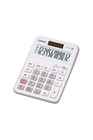 Casio MX-12B-WE Beyaz 12 Hane Masa Üstü Hesap Makinesi