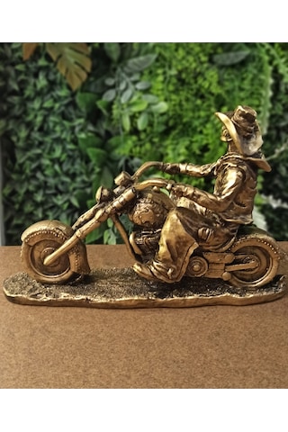 Dekoratif Motosikletli Adam Biblosu