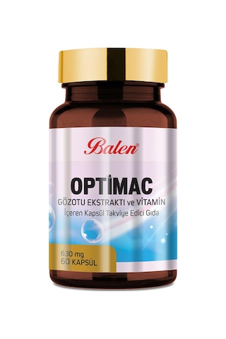 Balen Optimac Gözotu Ekstraktı -Vitamin 630 MG 60 Kapsül x 3 Adet