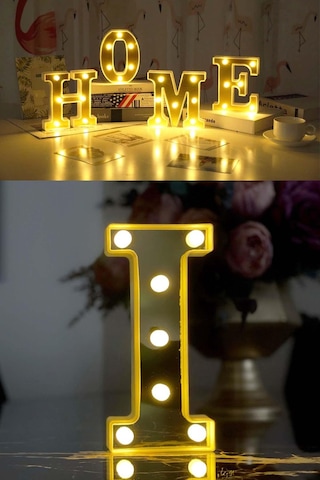 Dekoratif Led Işıklı 3d I Harfi Büyük Boy Organizasyon Doğum Günü Kutlama