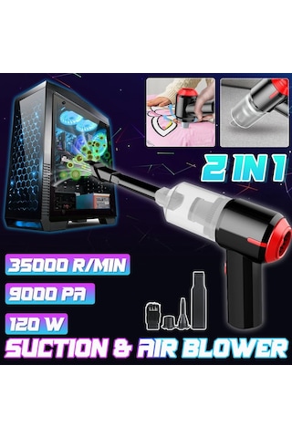 Jms 2 İn 1 Akülü Hava Üfleyici Mini Elektrikli El Süpürgesi