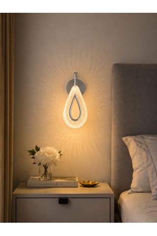 Vela Kristal Led Krom Aplik