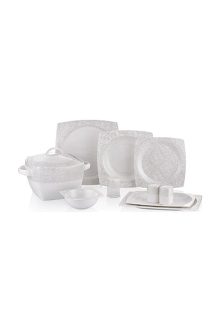Neva Mentol Esinti Premium Kare Yemek Takımı- 60 Parça