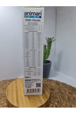 Animari Multi-vitamin Paste 100ml Kedilerin Gelişimi Için