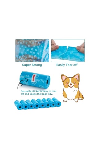 Tech 8 Rulo Köpek Kaka Poşeti, Taşıma Çantası Hediyeli, Kaka Poşeti Çantası, Kaka Torbası, Köpek Dışkı Poşeti, Kaka Poşeti Kabı, Köpek Kaka Poşeti Seti, 120 Parça Poşet İçerir