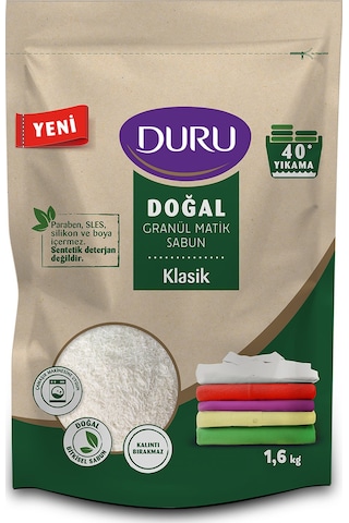 Duru Doğal Granül Matik Sabun Klasik 1600 G Duru Doğal Granül Matik Sabun Klasik 1600 G