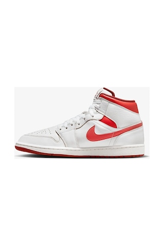 Nike Air Jordan 1 Mid Se Erkek Sneaker Beyaz Beyaz
