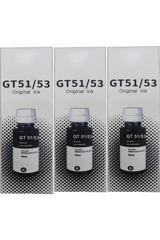 Melsan Hp Smart Tank 580 Uyumlu Siyah Uyumlu Mürekkep 3x90 Ml Toplam 270 Ml