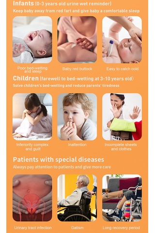 Konesam Cy-999 Bebek Islaklık Alarmı: 3 Modlu, Şarj Edilebilir, Manyetik Ve Klipsli Beyaz