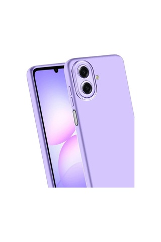 Samsung Galaxy A07 4g Nano İçi Kadife Silikon - Lila