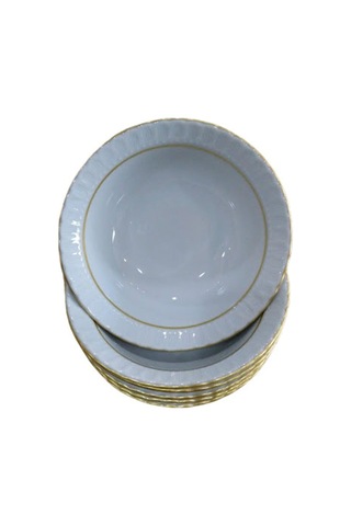 Kütahya Porselen Sedef Yaldızlı 13.5 Cm Kase 6 Adet