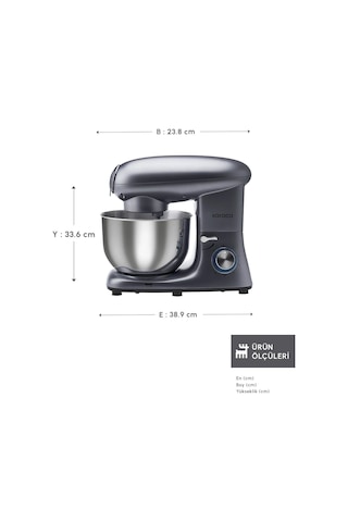 Karaca Multichef 1900 W Stand Mikser Mutfak Şefi 5.5 L