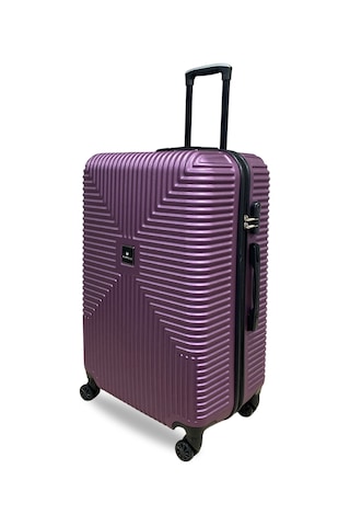 Anhelo Bowtie Abs Büyük Boy Valiz Mor