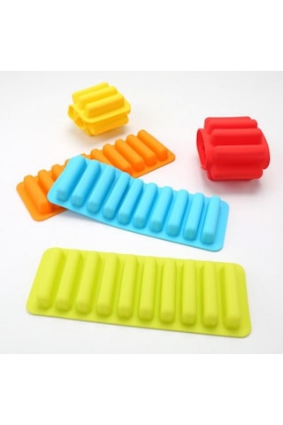 1 Adet Silikon Buz Çubuğu Kalıbı Ekmek Bisküvi Mafen Cup Kek Kalıbı Mutfak Pişirme Tepsisi Yüksek Sıcaklık Pişirme Aletleri Yeşil