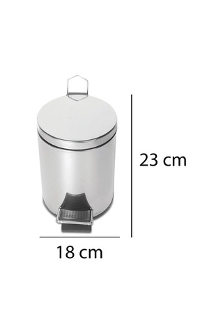 Palex Krom Pedallı Çöp Kovası 3 Litre