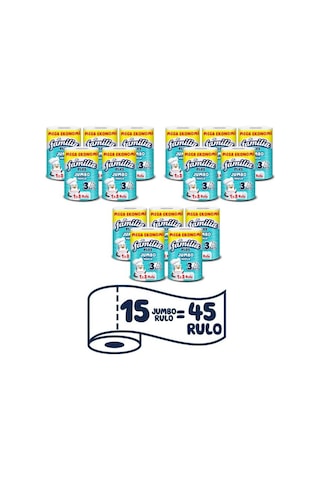 Familia Plus Jumbo Kağıt Havlu 15'li Dev Rulo 1 3 , 45 Rulo