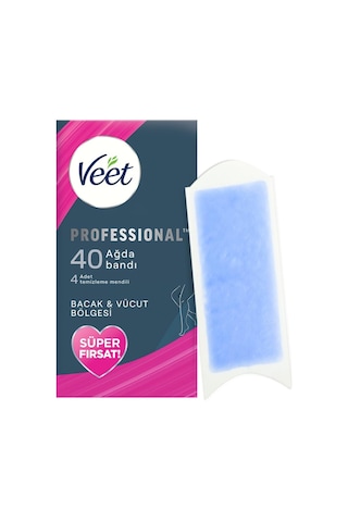 Professional Hassas Ciltler İçin Ağda Bandı, Bacak Ve Vücut Bölgesi, 40&apos Lı Süper Fırsat Paketi