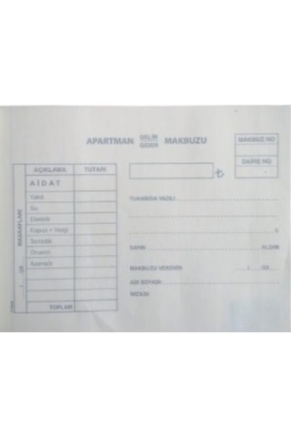 Folix Apartman Makbuzu 14 X 20 Cm 2-50 2 Nüsha Otokopili 50 Yapra N11.343