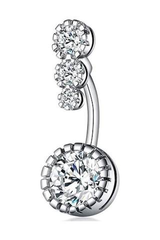 Chavin Dört Sıra Taşlı Göbek Piercing Ed05By