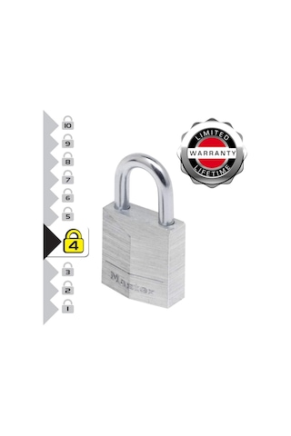 Master Lock 9130eurt Anahtarlı 2'li Alüminyum Asma Kilit Seti, Gr