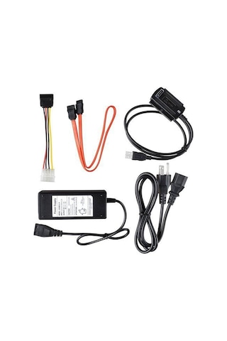 2.5/3.5 İnç Sabit Sürücü İçin Sata Pata Ide Usb 2.0 Adaptör Dönüştürücü Kablo Desteği