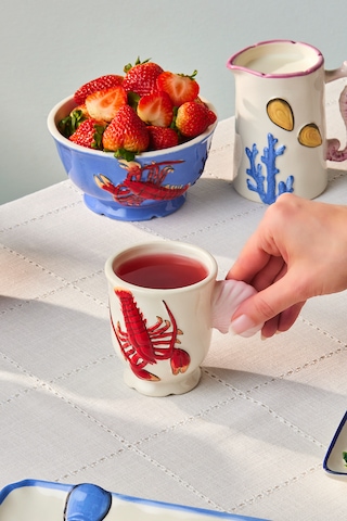 Karaca Atlantis Kupa Istakoz Desenli 240 Ml Çok Renkli