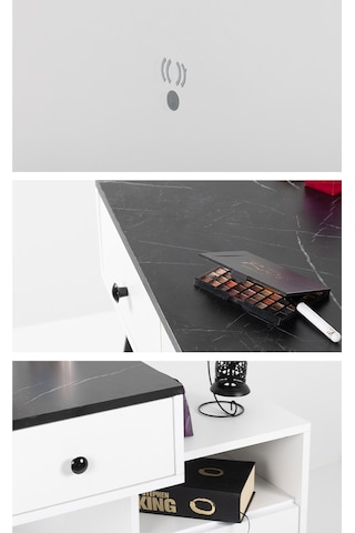 Vera Granit / Makyaj Masası Aynalı / Makyaj Organizeri / Makyaj Masası Işıklı / Led Ayna