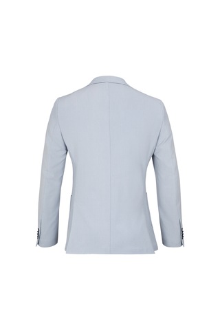 Hatemoğlu Mavi Slim Fit Mono Yaka Casual Takım Elbise