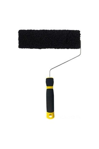 Symbee Siyah Nilon Duvar Teke Roller Fırça - Çizgi Dokulu, Esnek, Çok Fonksiyonlu Boya Ve Teke Uygulama Aracı 36x23.5 Cm