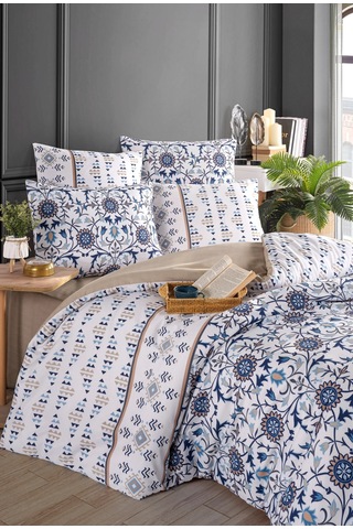 %100 Pamuk Evnur Vip Series Nevresim Takımı Çift Kişilik Kutulu Set Pırıl