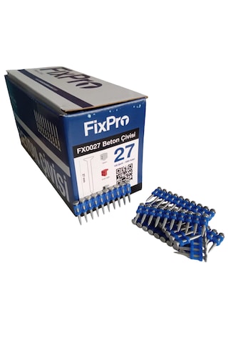 Fixpro 27 Mm Beton Çivi 1 Kutu 1000 Adet Çivi Gaz Hariç
