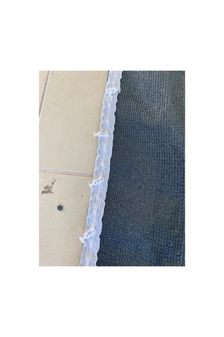 %95 Gölgeleme File Perde Korniş Düğmeli Kuşgözlü Balkon Teras Bahçe Mahremiyet Perdesi Koyu Yeşil