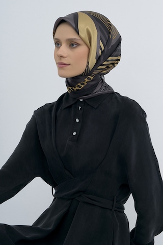 Armine Saf İpek Sura Eşarp-2026 İlkbahar-yaz- 952100d Siyah