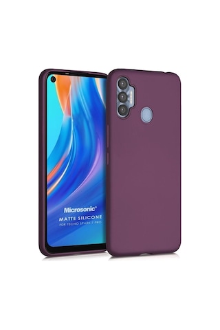 Tecno Spark 7 Pro Kılıf Mor Col108756-mor