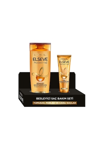 Elseve Mucizevi Yağ Şampuan 390 Ml + Saç Güzelleştirici Krem 150