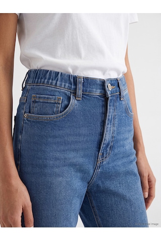 Lcwaıkıkı Classic İndigo Yüksek Bel Slim Mom Kadın Jean Pantolon