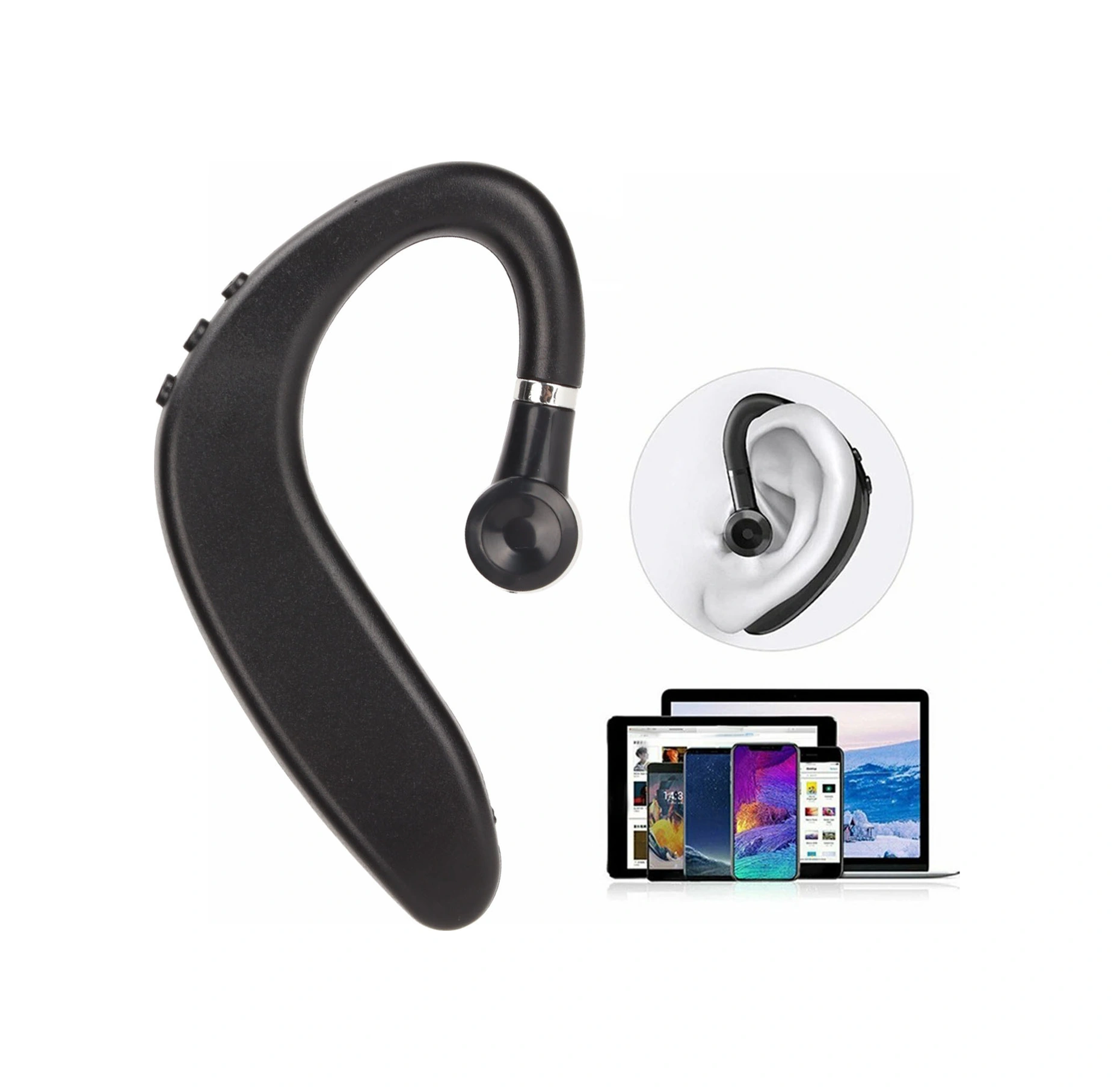 Shineyee Bluetooth 5.2 Spor Kulaklık, Tek Kulaklı Asılı Tasarım, 25 Saat Çalma Süresi, Ipx6 Su Geçirmez, Hd Mikrofonlu, Kolay Eşleştirme, 10m Bağlantı Mesafesi