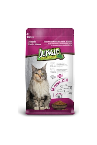 Jungle Sterilesed Somonlu Kısırlaştırılmış Yetişkin Kedi Maması 1500 G