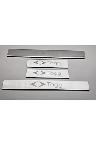Togg T10x Krom Lazer Yazılı Kapı Eşiği