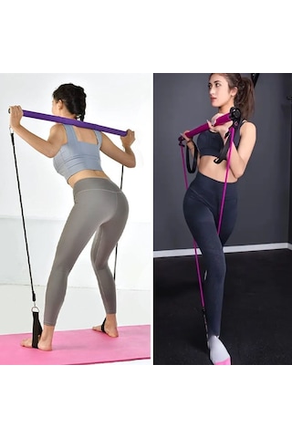 Buffer Jimnastik Çubuğu Plates Barı Taşınabilir Spor Ve Egzersiz Aleti Mor