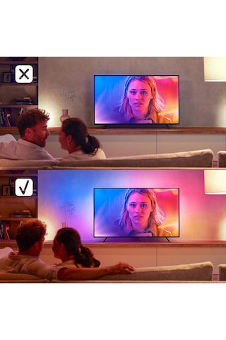 Philips Hue Lightstrip Gradient Tv 65" Akıllı Renkli Led Şerit Ay Çok Renkli