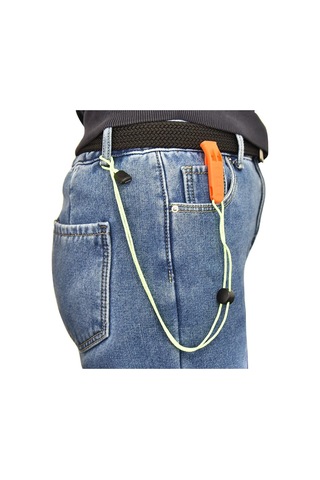 Karabinli Çift Frekans Acil Durum Afet Turuncu Düdük 120 Çok Renkli