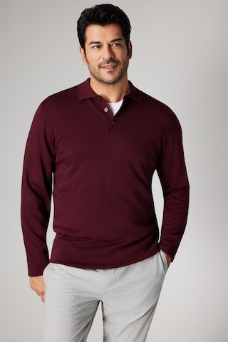 AC&Co / Altınyıldız Classics Altinyildiz Classics Erkek Bordo Tüylenme Yapmayan Anti Pilling Kumaş Standart Fit Polo Yaka Triko 4A4923100003BRDM Bordo