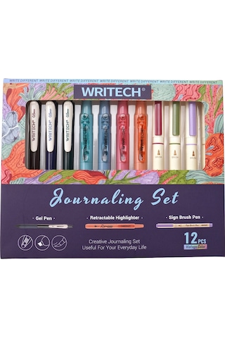 Writech W-jk02 Mild Günlük Seri Kalem Seti - 12'li Set Çok Renkli