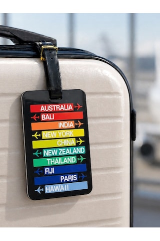 Seyahat Seti Boyun Yastığı Pasaport Kılıfı Valiz Kemeri & Etiketi 4 Lü Travel Set Gri