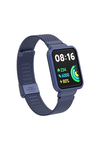 Xiaomi Redmi Watch 2 Lite Uyumlu Krd-66 Metal Zore Kordon-rose Gold