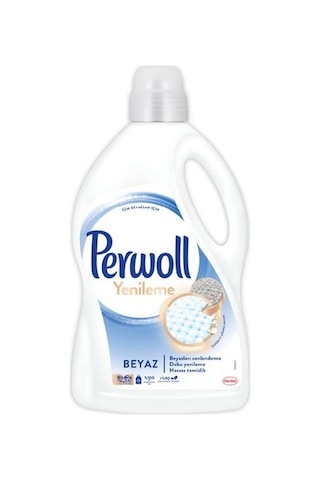 Perwoll Beyaz Renkler için Sıvı Çamaşır Deterjanı 54 Yıkama 2970 ML